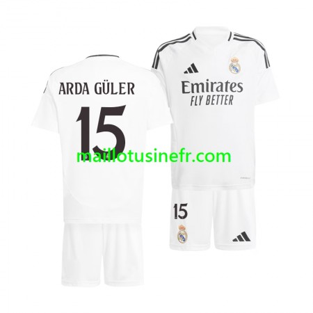 Maillot de Foot Real Madrid Arda Guler 15 Domicile 2024-25 - Enfant Maillot de Foot Real Madrid Arda Guler 15 Domicile 2024-25 - Enfant